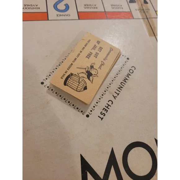 Vintage 1935 Blue Monopoly Board Game 99% Complete